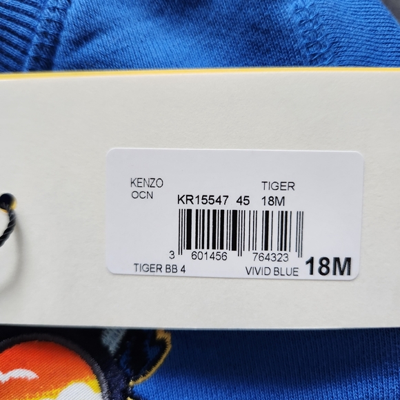Kenzo Kids Blue Tiger Sweatshirt - Picture 5 of 6